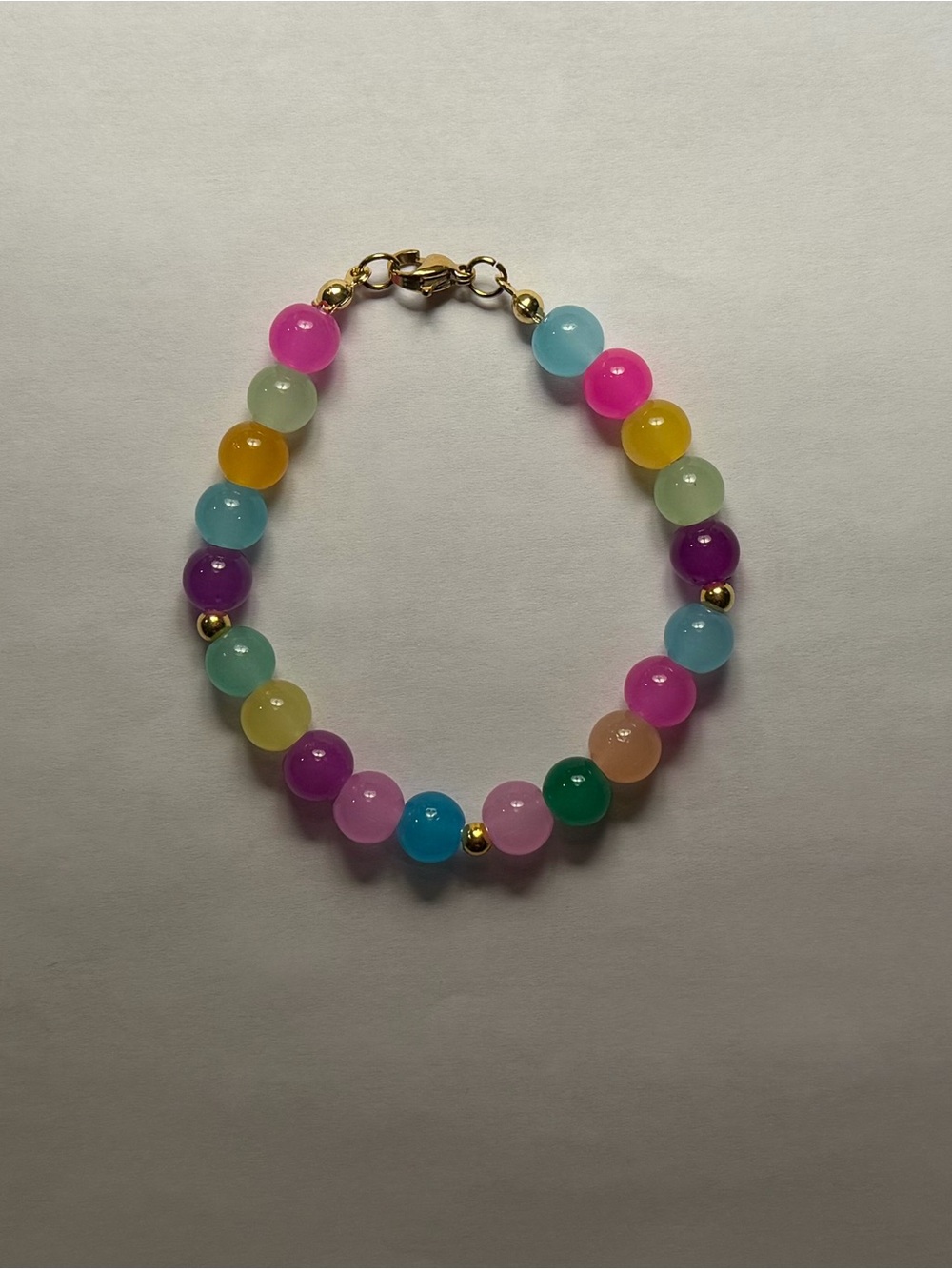 Colorful Beaded Multicolor Bracelet - Women's Jewelry